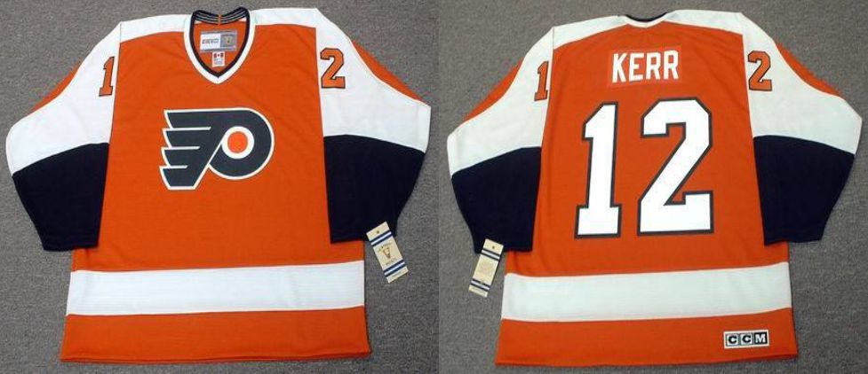 2019 Men Philadelphia Flyers #12 Kerr Orange CCM NHL jerseys1